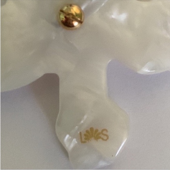 Lele Sadoughi ivory White Floral crystal stud Earrings - Picture 5 of 7